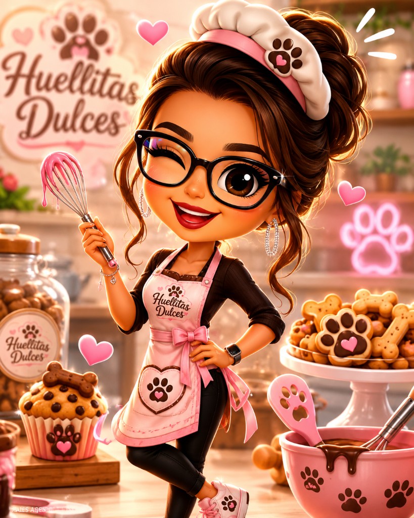 Estela, asesora de Huellitas Dulces en la panadería
